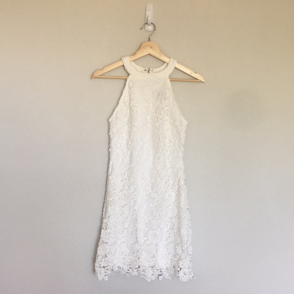 Lulu’s White Lace Cocktail Dress
